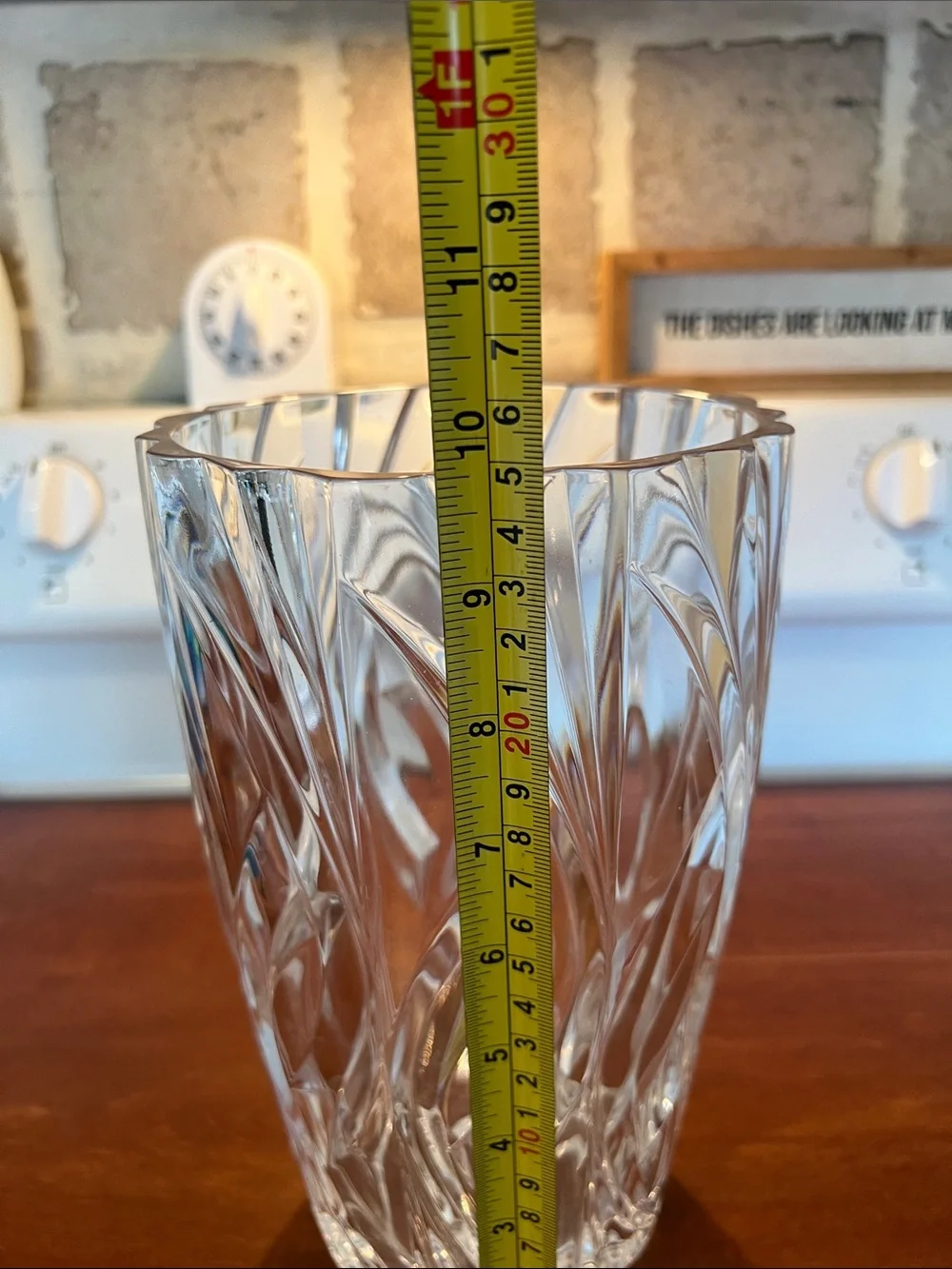 Large Crystal Vase